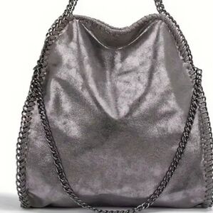 Gunmetal and Shimmer Bag